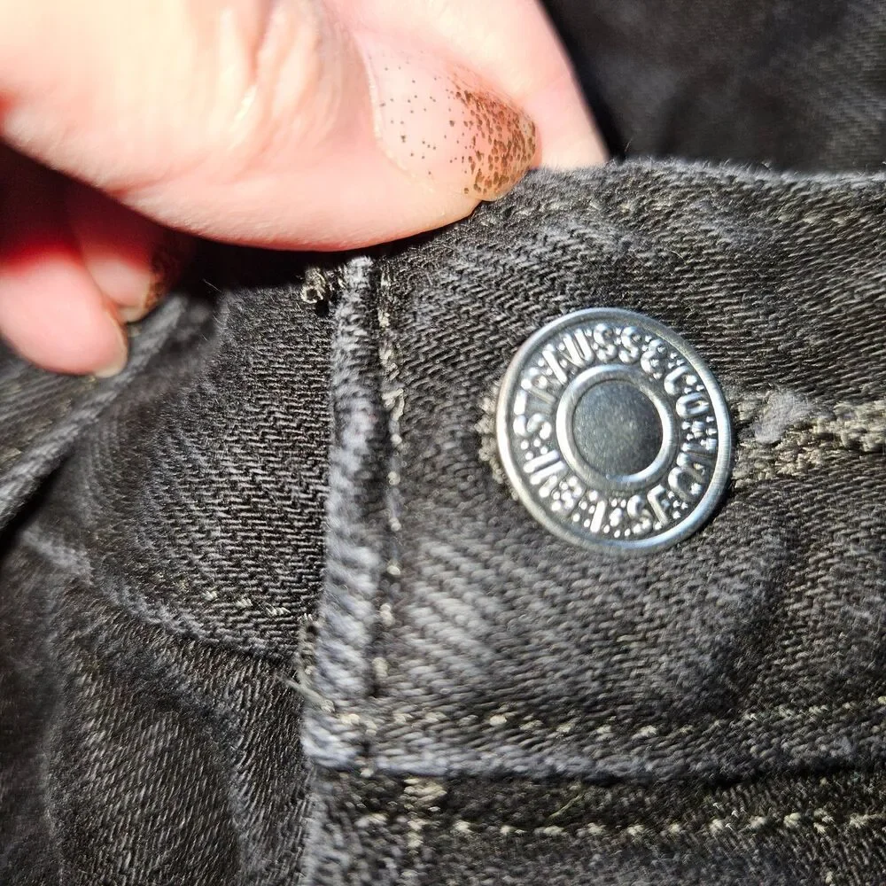 LEVI's 501 Black Button Fly Classic Jeans 31x30
